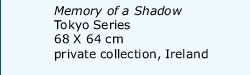 Memory of a Shadow, Tokyo Series, 68X64 cm, private collection, Ireland